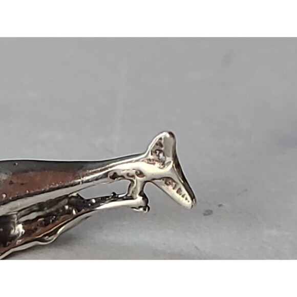 925 Sterling Silver Dolphin Pendant Vintage - Picture 8 of 10